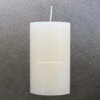 12cm x 7cm Ivory Solid Colour Rustic Pillar Candles